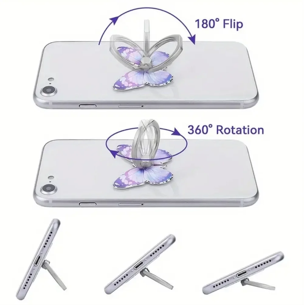 Cellphone‎ Butterfly Ring Holder Rotates 360 Degrees, Cellphone Stand